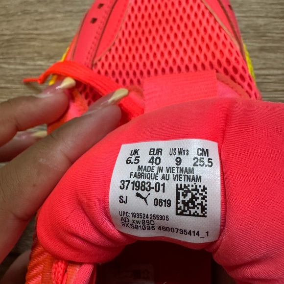 Puma RSX Soft Case Pink Alert/Yellow Running Shoes Sneakers 371983-01 Women’s 9 - Picture 6 of 6